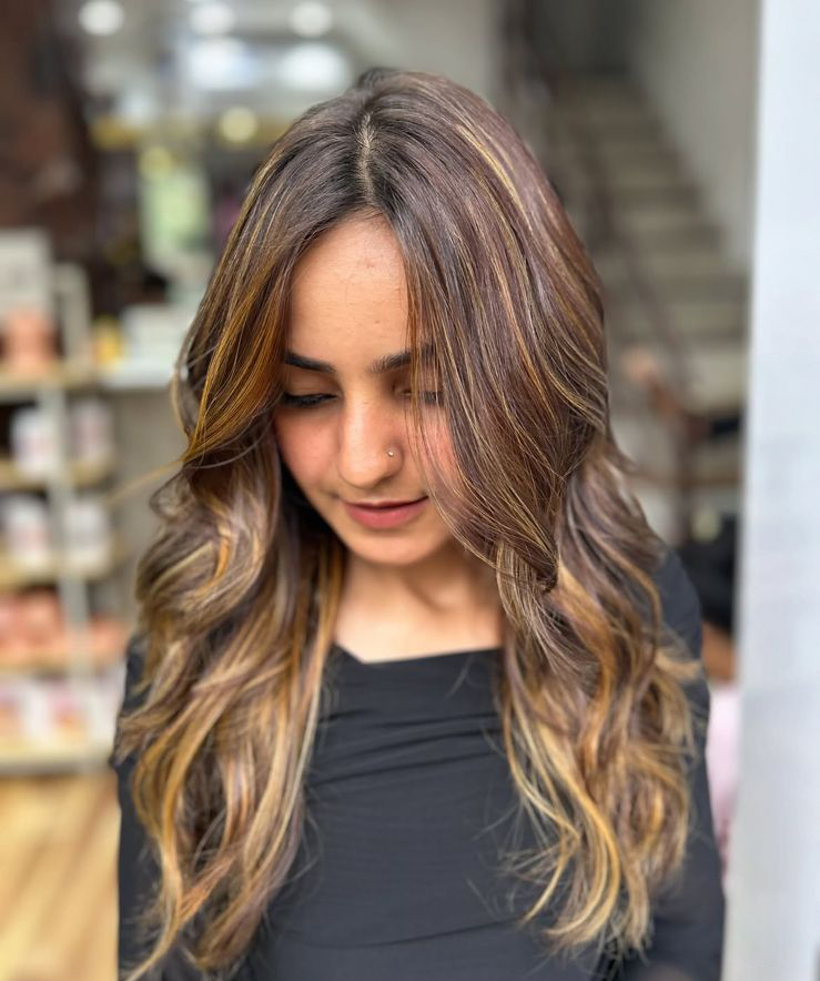 Premium hair extension service at Velvet Lounge